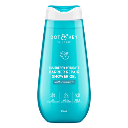 Dot & Key Blueberry Hydrate Barrier Repair Shower Gel, With Ceramide & Hyaluronic