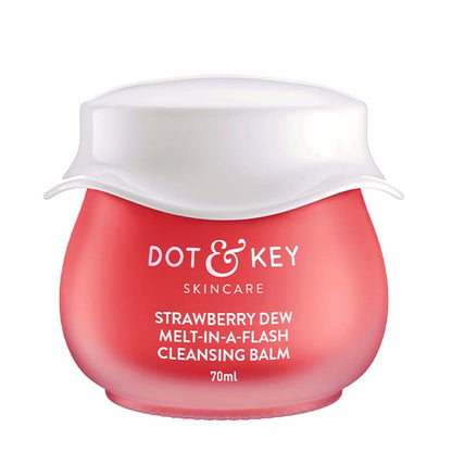 Dot & Key Strawberry Dew Melt-in-a-Flash Cleansing Balm, With Fruit Enzymes & Vitamins