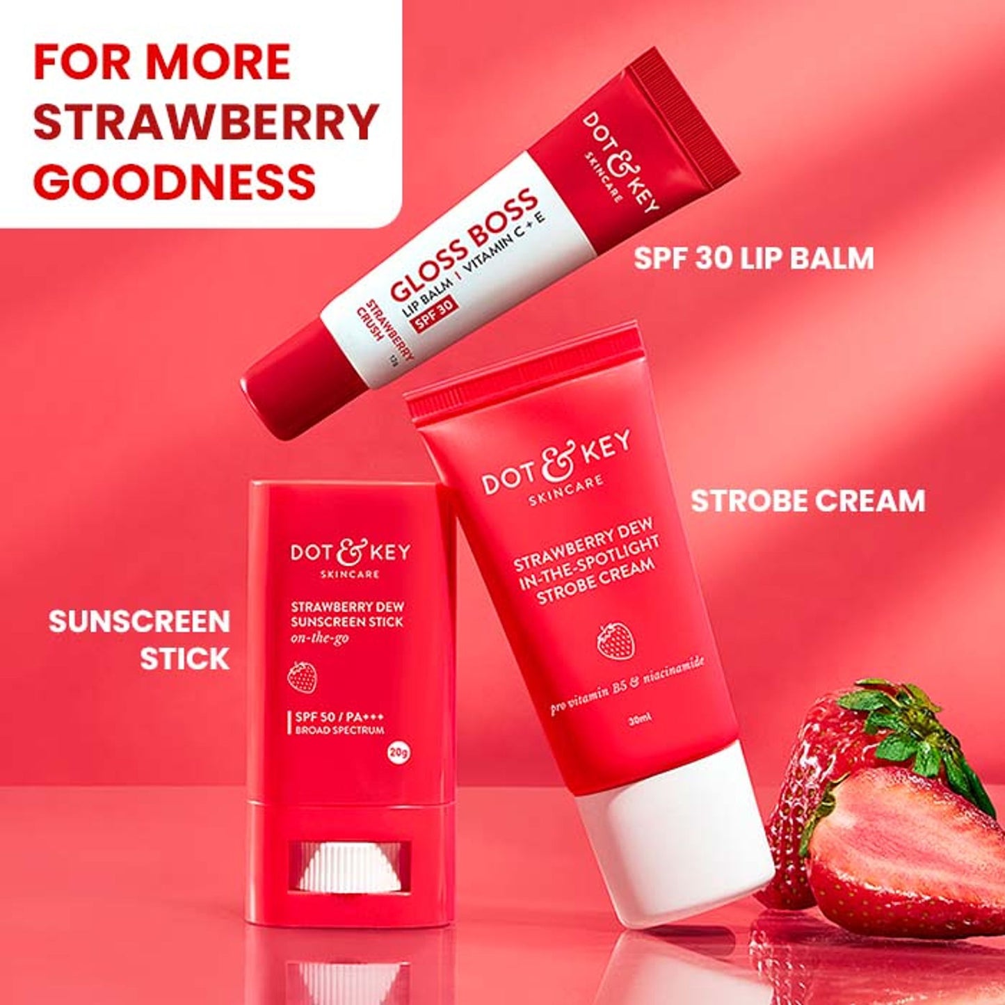 Dot & Key Strawberry Dew Melt-in-a-Flash Cleansing Balm, With Fruit Enzymes & Vitamins
