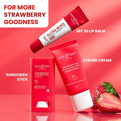 Dot & Key Strawberry Dew Melt-in-a-Flash Cleansing Balm, With Fruit Enzymes & Vitamins