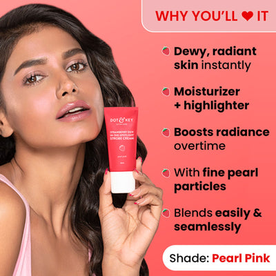 Dot & Key Vitamin C + E In The Spotlight Strobe Cream - Strawberry Pearl Pink