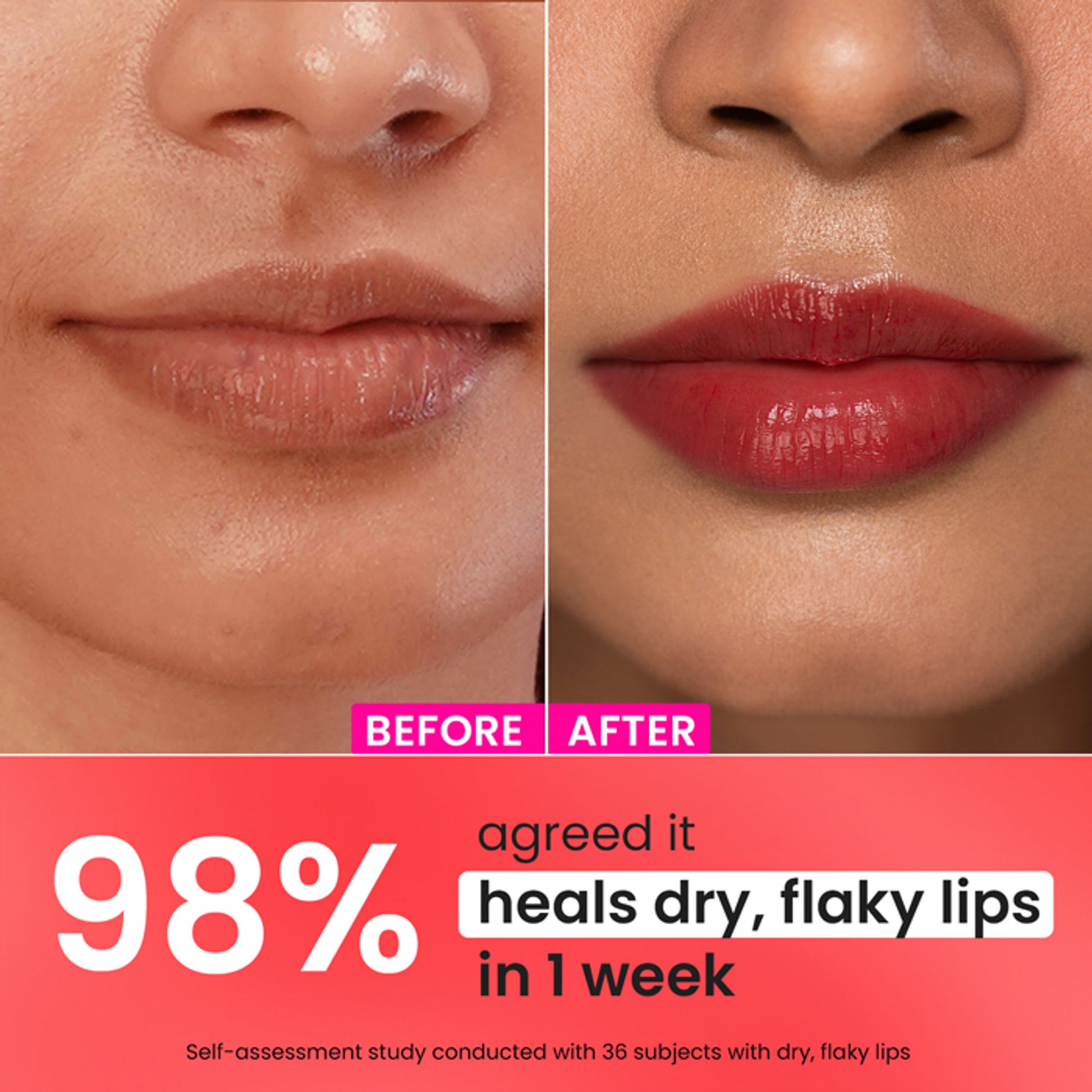 Dot & Key Ceramide & Peptide Barrier Repair SPF 50 PA+++ Tinted Lip Balm For Plump Lips - Red Romance