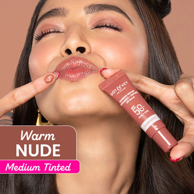 Dot & Key Ceramide & Peptide Barrier Repair SPF 50 PA+++ Tinted Lip Balm For Plump Lips - Warm Nude