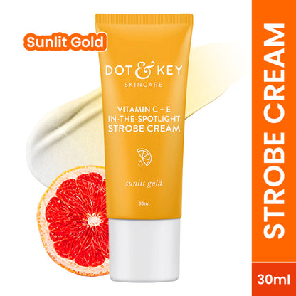 Dot & Key Vitamin C + E In The Spotlight Strobe Cream - Vitamin C Sunlit Gold