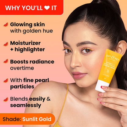 Dot & Key Vitamin C + E In The Spotlight Strobe Cream - Vitamin C Sunlit Gold