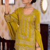 Dhiyona IE Women Ethnic Motifs Embroidered Regular Sequinned Kurta with Palazzos & With Dupatta