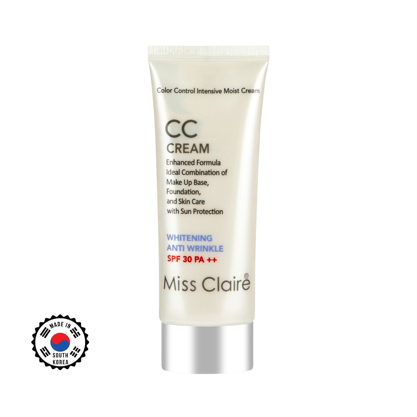 Miss Claire Prestige Cc Cream Whitening Anti Wrinkle Spf 30 Pa++ Color Controler