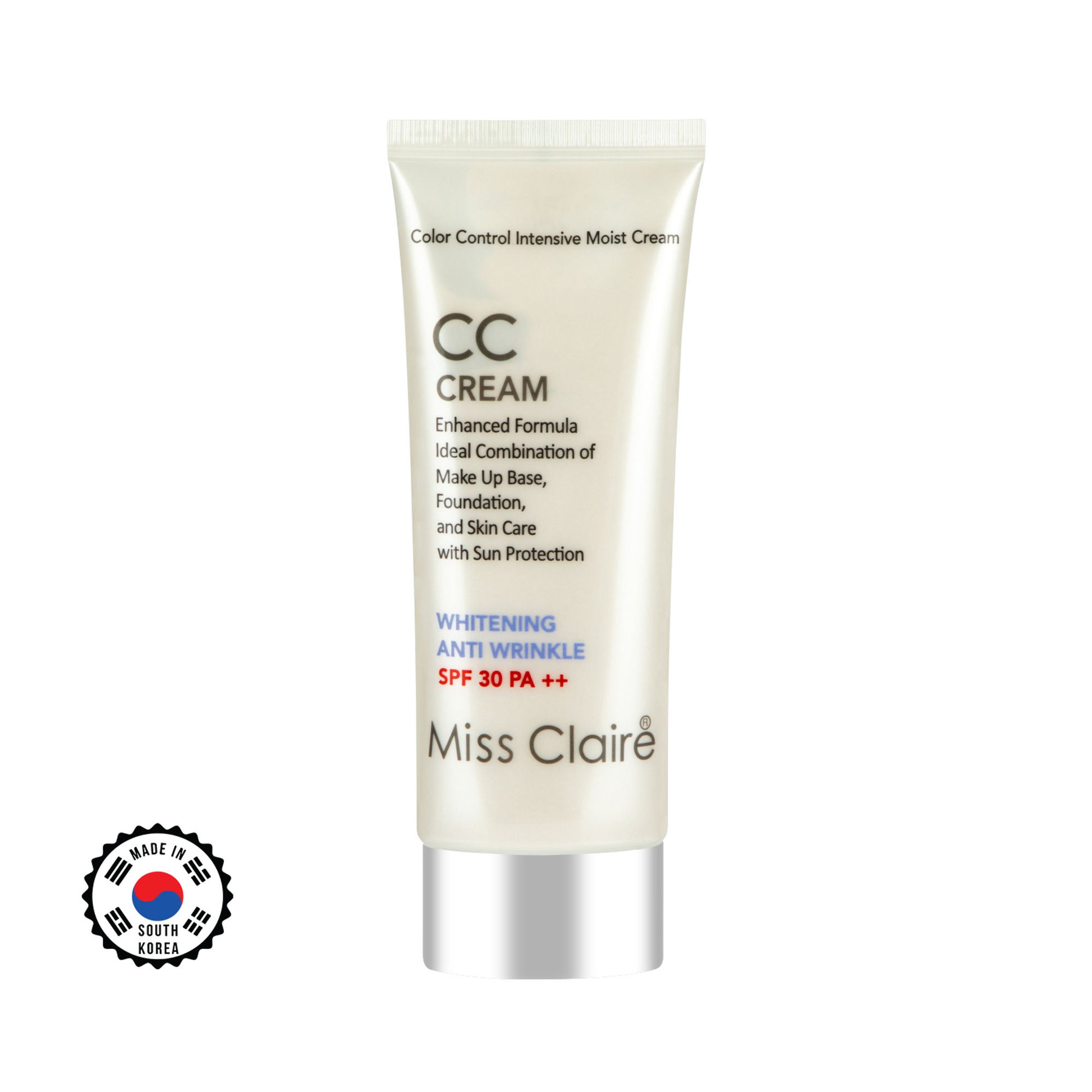 Miss Claire Prestige Cc Cream Whitening Anti Wrinkle Spf 30 Pa++ Color Controler
