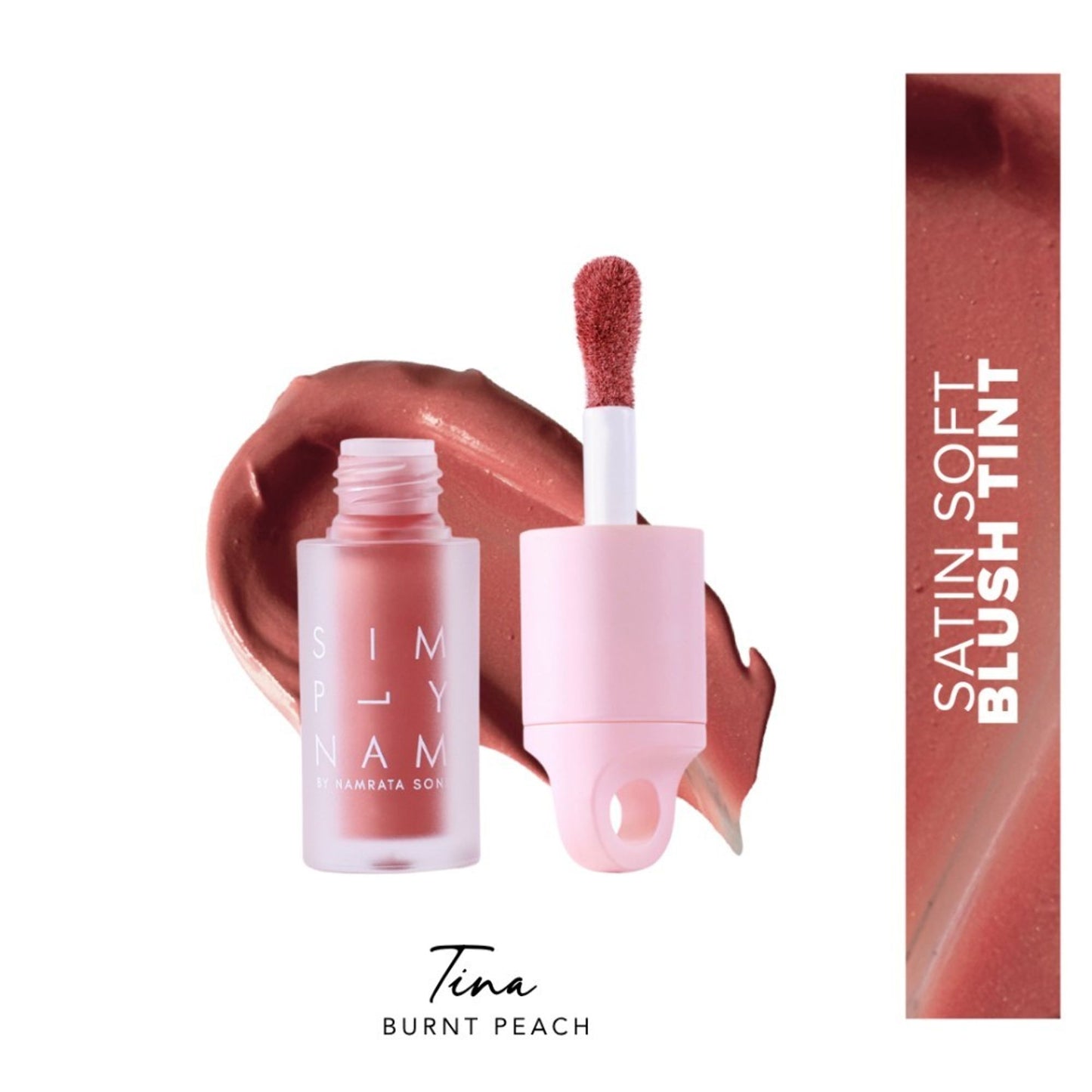 Simply Nam Satin Soft Blush Tint - Tina - Burnt Peach