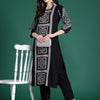 Indyancart IE Floral Printed Regular Kurta with Trousers
