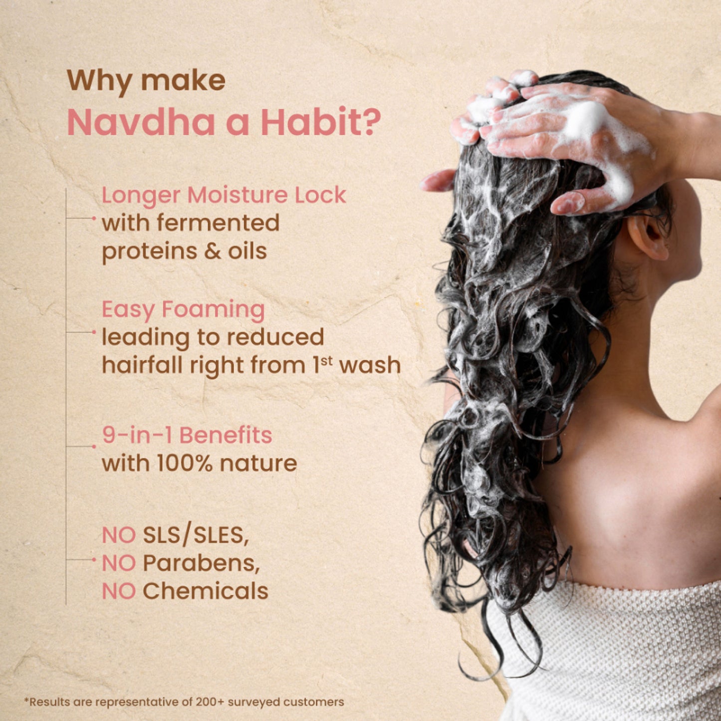 Nat Habit Five Oil Hibiscus Shampoo & Conditioner Combo For Hair Fall Control, 72 Hr Frizz Control