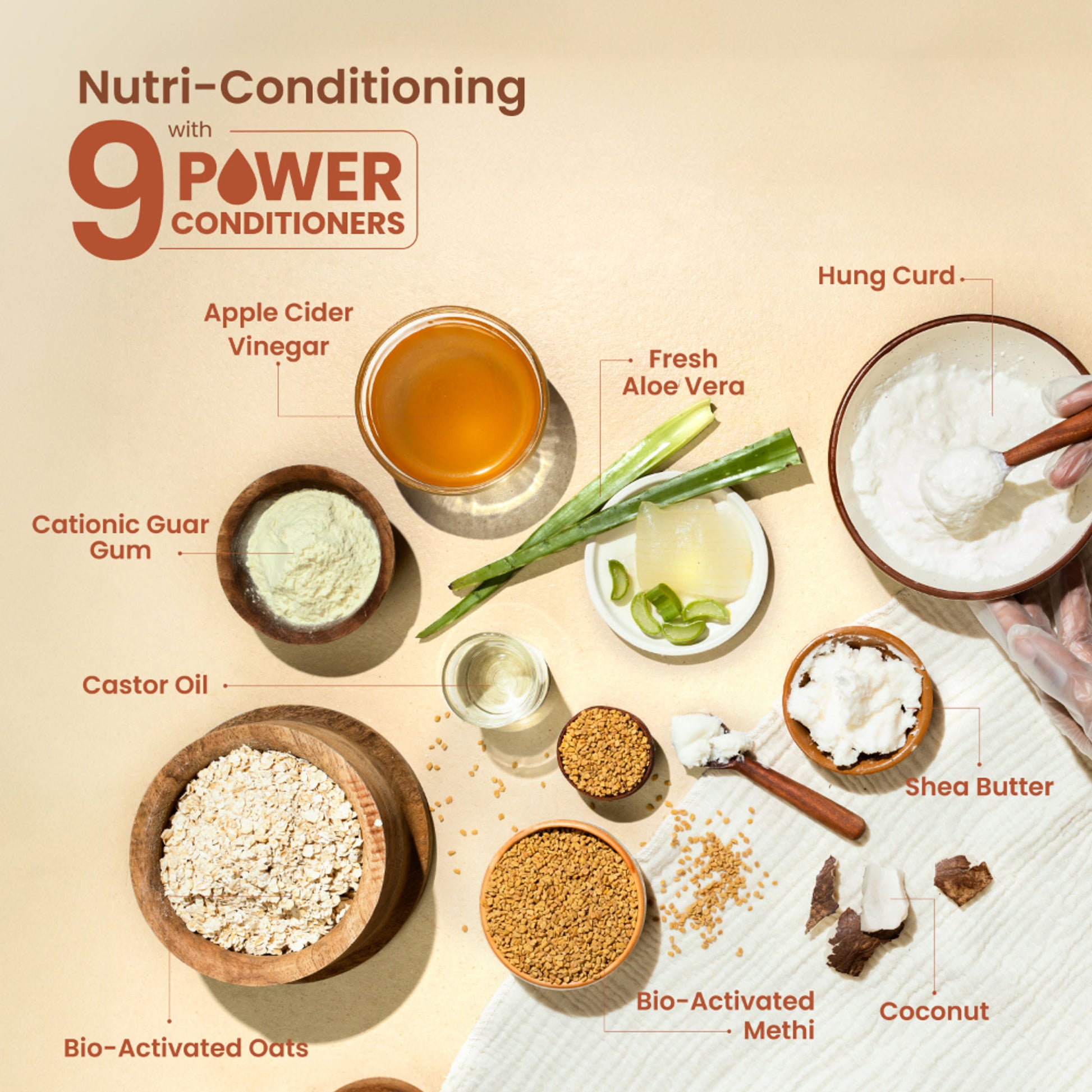 Nat Habit Curry Cider Shampoo & Conditioner For Soft & Shiny Hair, Sulphate Free Hydration Kit