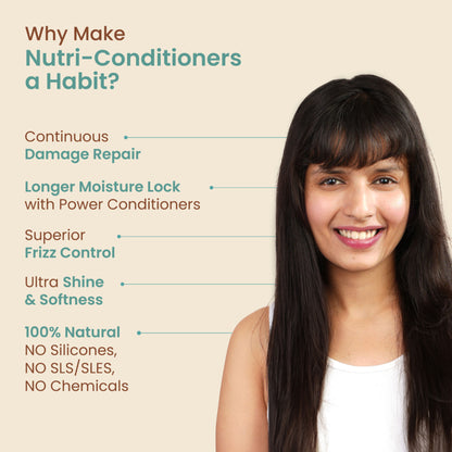 Nat Habit Trileaf Rosemary Shampoo & Conditioner For Hair Fall Control, Dry & Damaged Hair