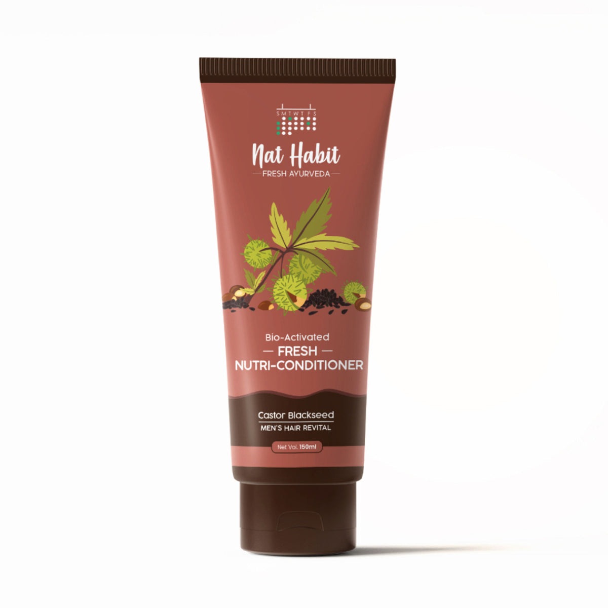 Nat Habit Castor Black Seed Shampoo & Conditioner For Manageable Hair, Men'S Revital With Castor