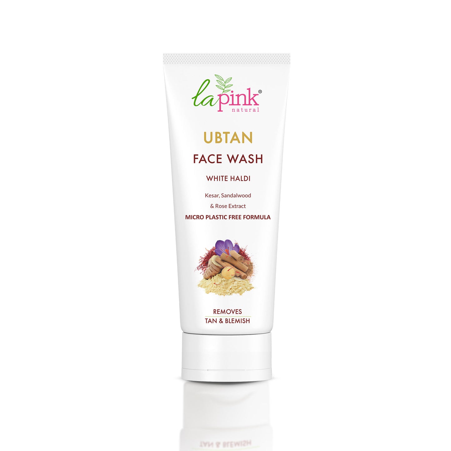 La Pink Ubtan Face Wash Exfoliates Brightens Skin Removes Tan And Impurities With Walnut Beads