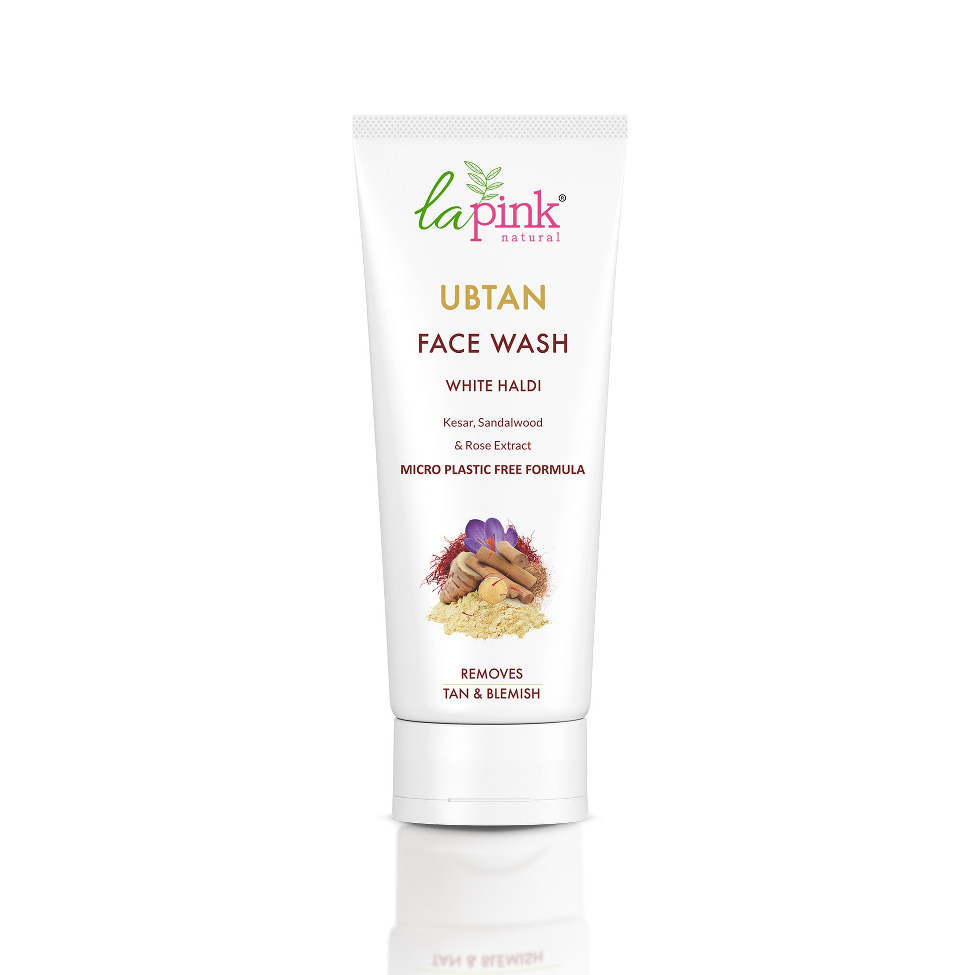 La Pink Ubtan Face Wash Exfoliates Brightens Skin Removes Tan And Impurities With Walnut Beads