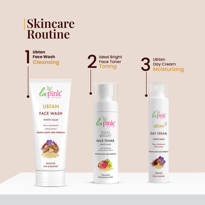 La Pink Ubtan Face Wash Exfoliates Brightens Skin Removes Tan And Impurities With Walnut Beads