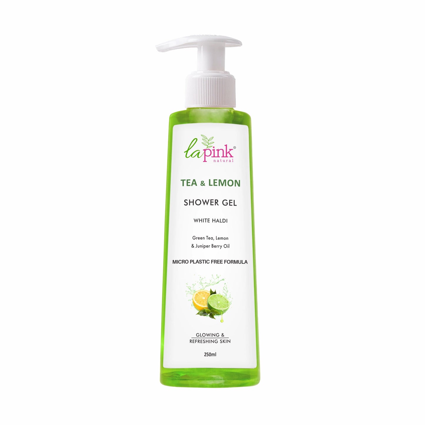 La Pink Tea Lemon Shower Gel White Haldi Glowing Refreshing Skin Deep Cleansing Body Wash