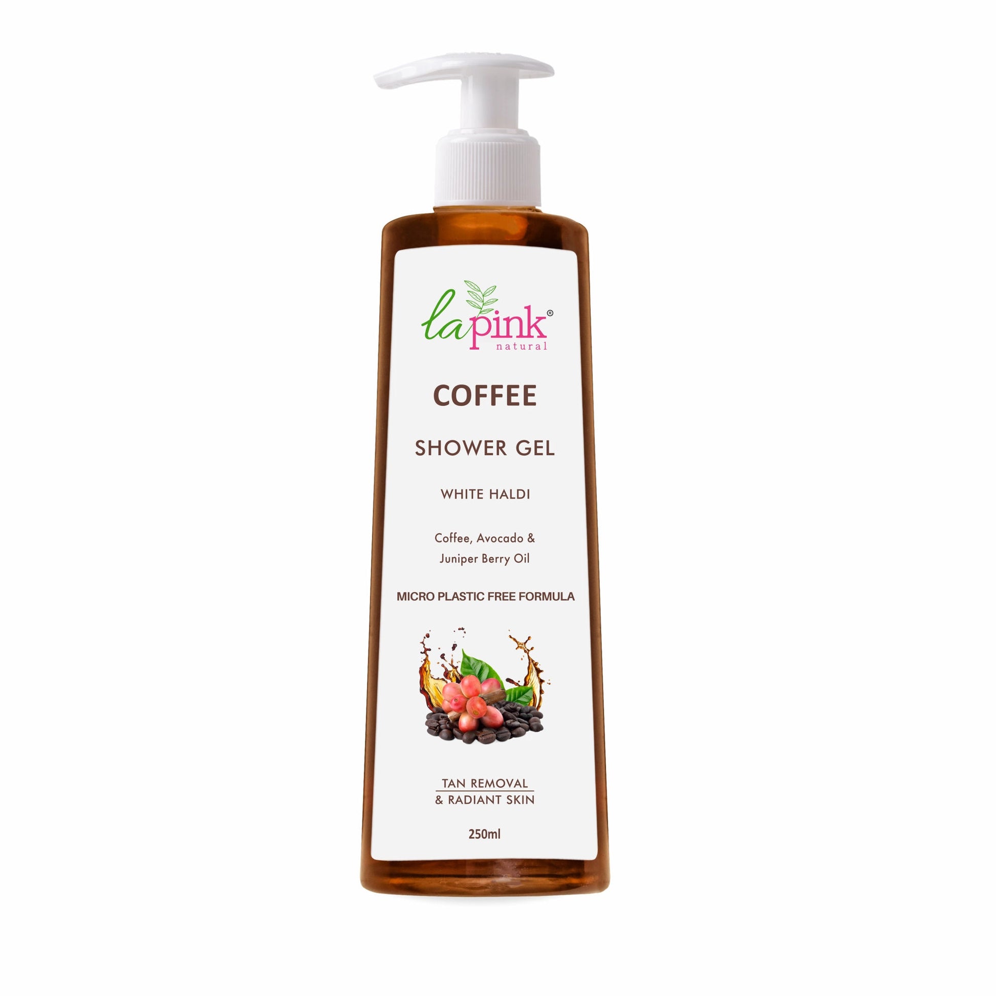 La Pink Coffee Shower Gel Tan Removal Deep Cleansing Soft Radiant Glowing Skin Body Wash
