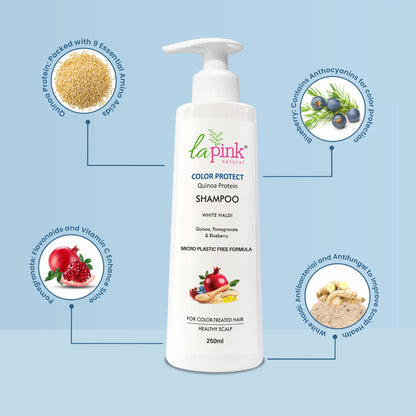 La Pink Color Protect Shampoo Preserves Vibrancy For Color Treated Hair With Quinoa Protein