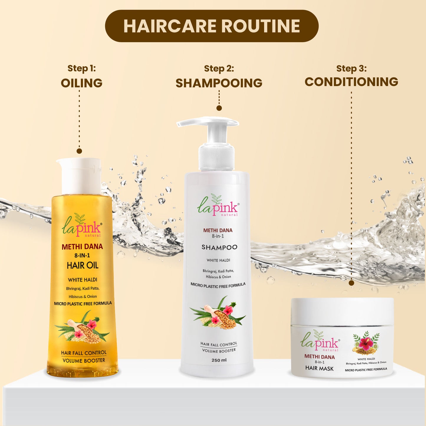 La Pink Methi Dana 8-in-1 Hair Mask