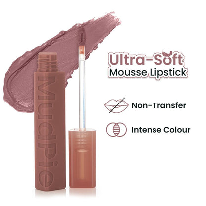 Swiss Beauty MudPie Lipstick With Velvet Matte Finish - 1 Brown Mush