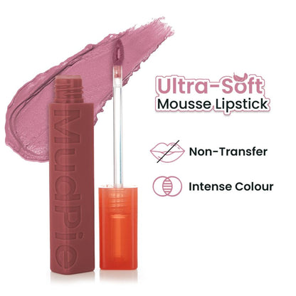 Swiss Beauty MudPie Lipstick With Velvet Matte Finish - 2 Hush Rose