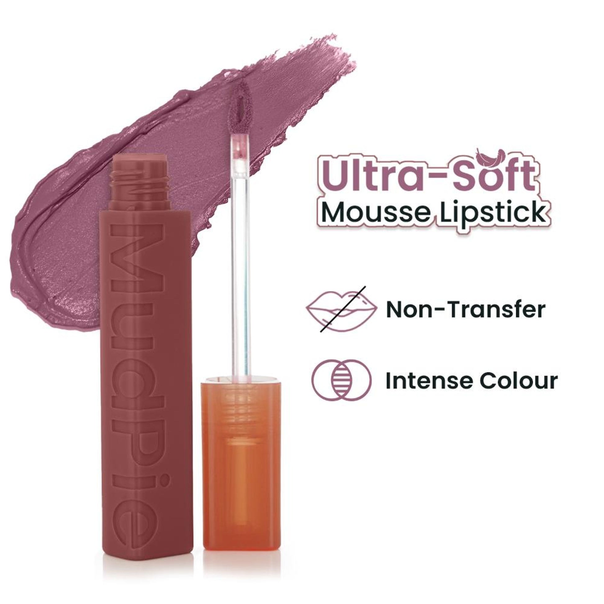 Swiss Beauty MudPie Lipstick With Velvet Matte Finish - 6 Oh Mauve