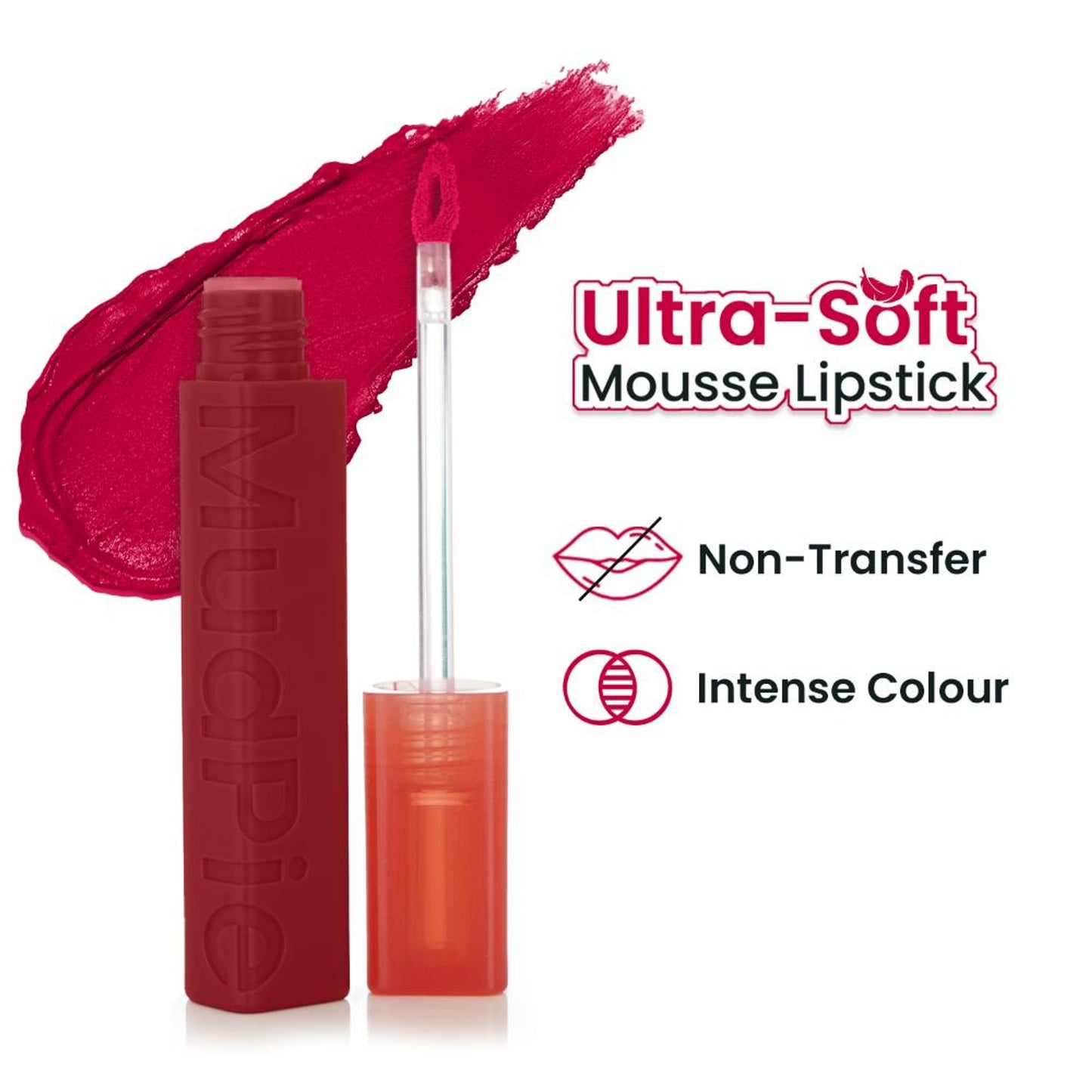 Swiss Beauty MudPie Lipstick With Velvet Matte Finish - 15 Sangria