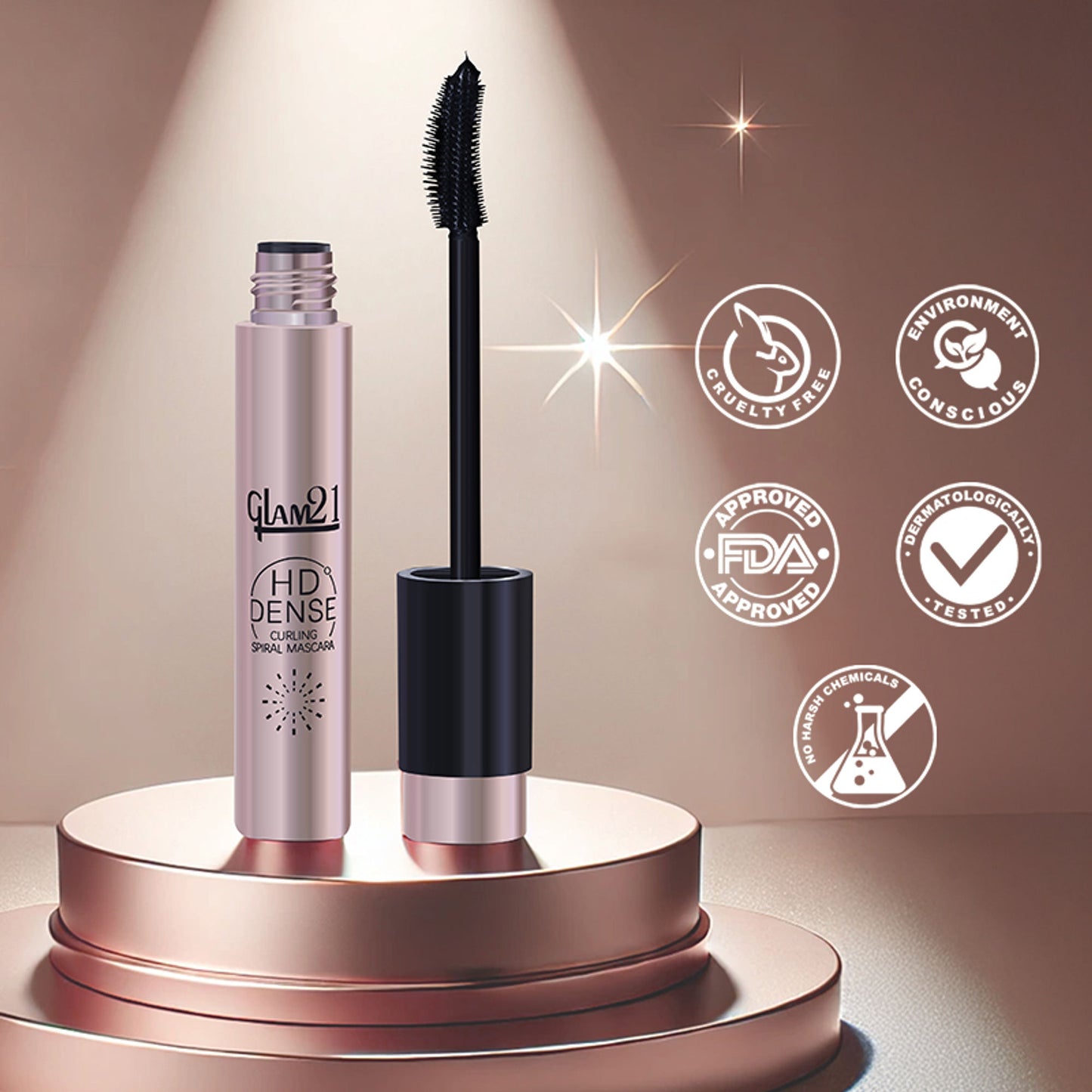 GLAM21 HD Dense Mascara - Black