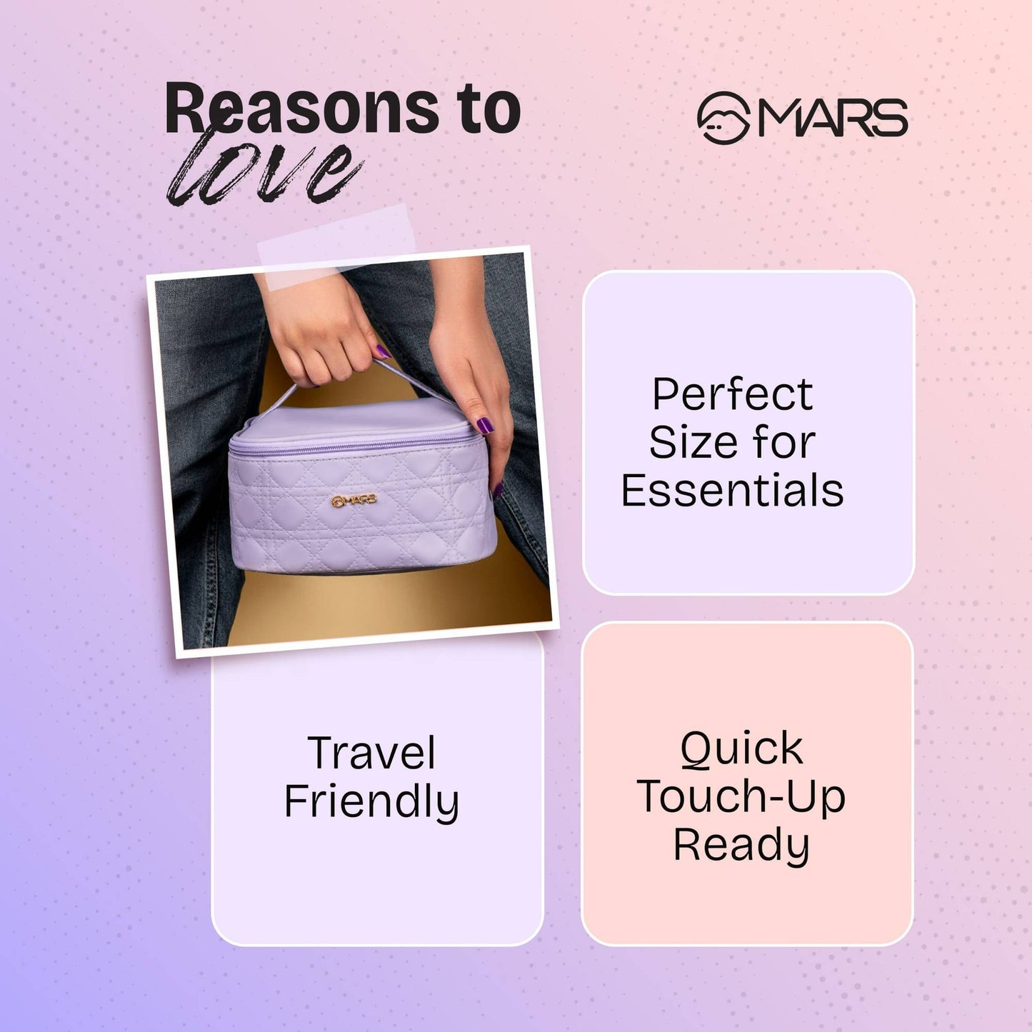 MARS Makeup Pink Bag