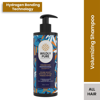 Wildly Pure Volumizing Shampoo for thin & wavy hair with Hydrogen Bonding Technology