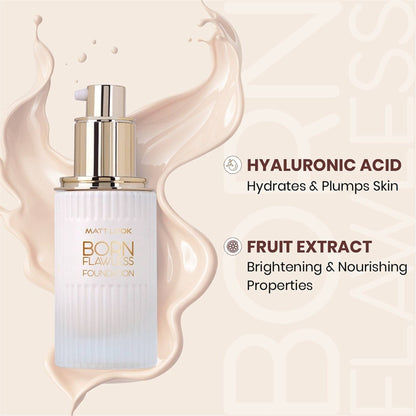 Matt look Born Flawless Weightless Foundation - Born Ivory