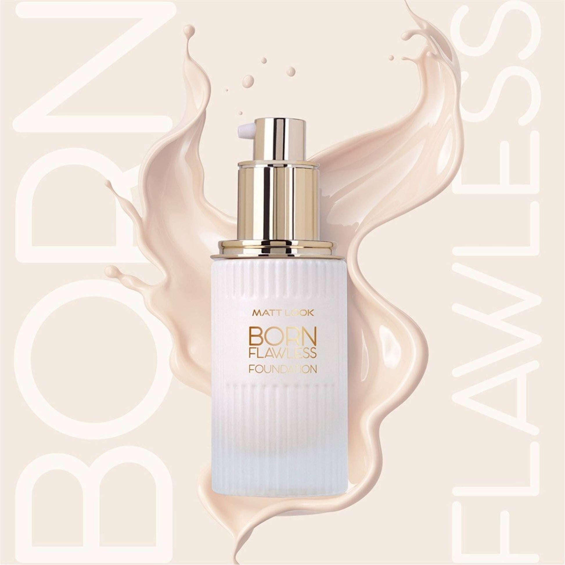 Matt look Born Flawless Weightless Foundation - Born Nude