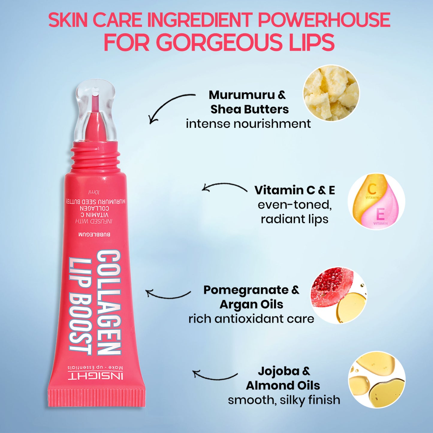 Insight Cosmetics Collagen Lip Boost - Hot Mocha