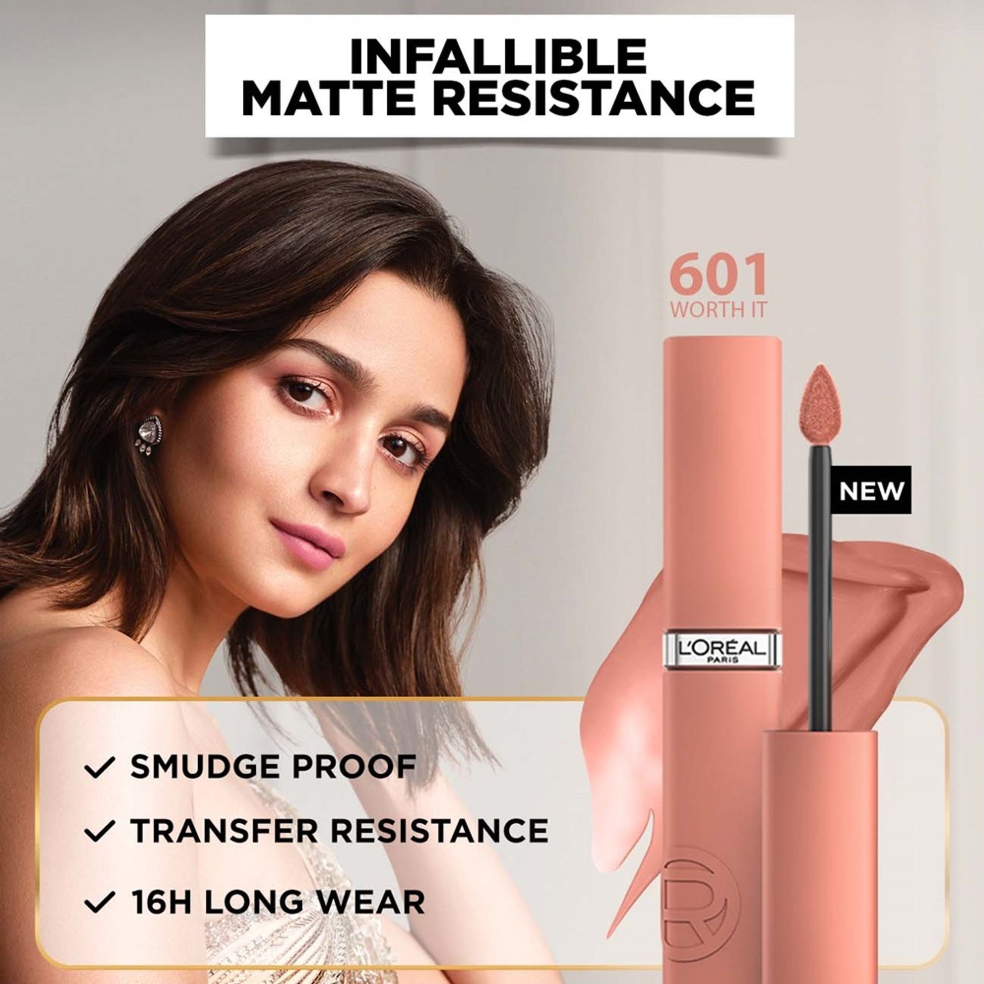 LOreal Paris Infallible Matte Resistance Lipstick, Transfer Resistant Formula - Lazy Sunday 150 - 115 Snooze Your Alarm