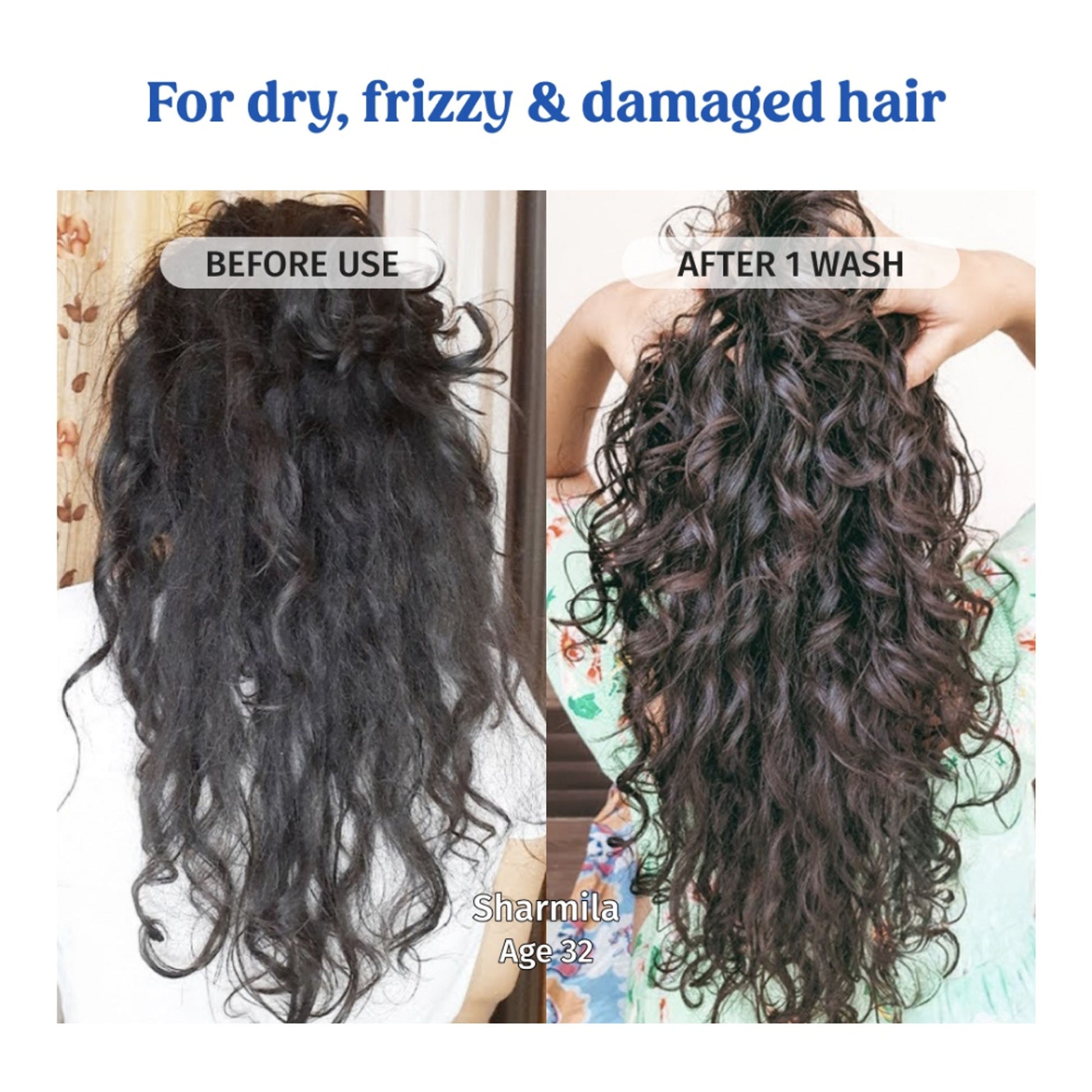 Vilvah Goat Milk Shampoo Strengthens Roots, Frizz Control & Balances Scalp Ph