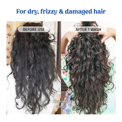 Vilvah Goat Milk Shampoo Strengthens Roots, Frizz Control & Balances Scalp Ph