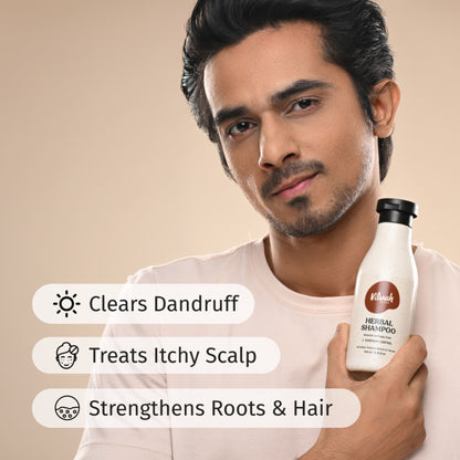 Vilvah Herbal Anti Dandruff Shampoo With Neem, Black Pepper & Amla For Dandruff & Itch Control