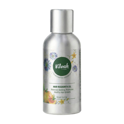Vilvah Hair Growth Oil To Reduce Hair Fall & Improve Scalp Health With Kalonji & Castor Oil