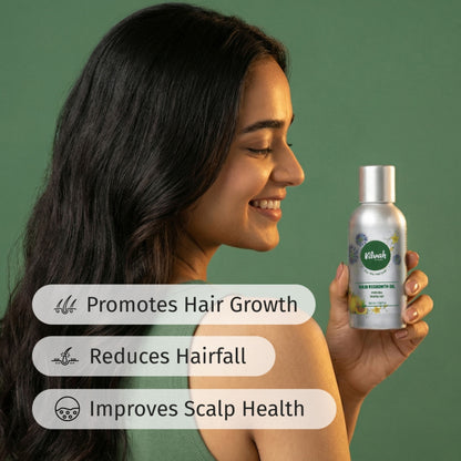 Vilvah Hair Growth Oil To Reduce Hair Fall & Improve Scalp Health With Kalonji & Castor Oil