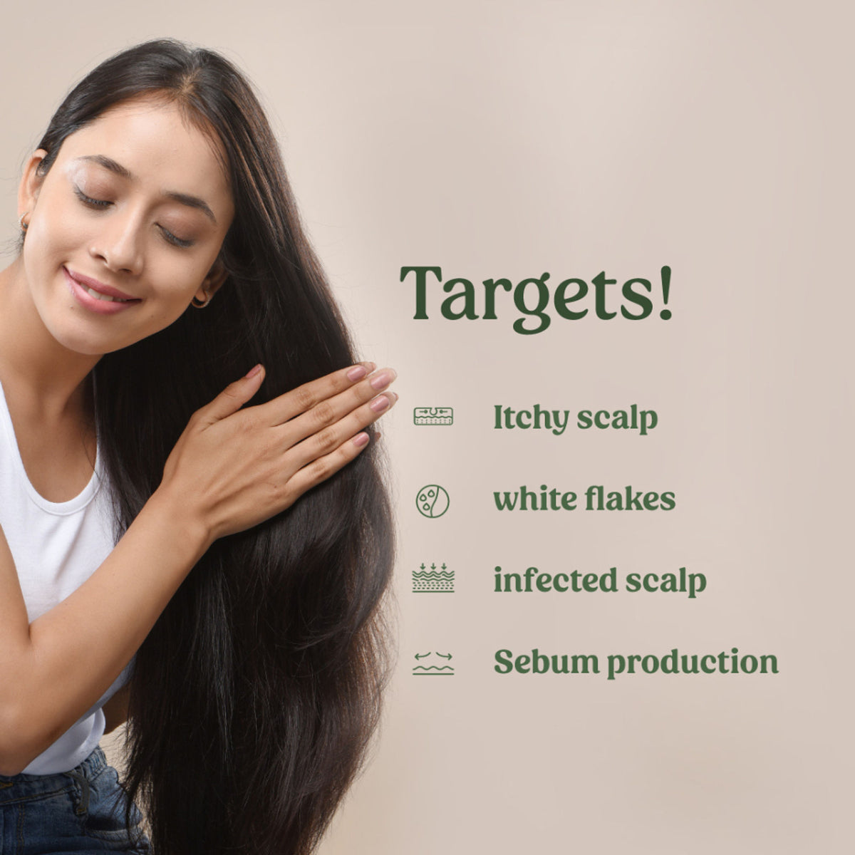 Vilvah Neem & Teatree Anti-Dandruff Hair Oil To Reduce Hair Fall & Soothe Itchy Scalp