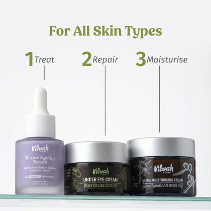 Vilvah Under Eye Cream For Puffiness & Dark Circles Control With Bamboo & Goji Berry