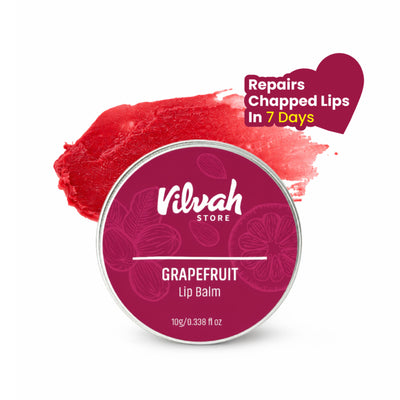 VILVAH Grapefruit Lips Balm for Dry Damaged & Chapped Lips Enriched With Shea Butter & Beeswax - Grapefruit