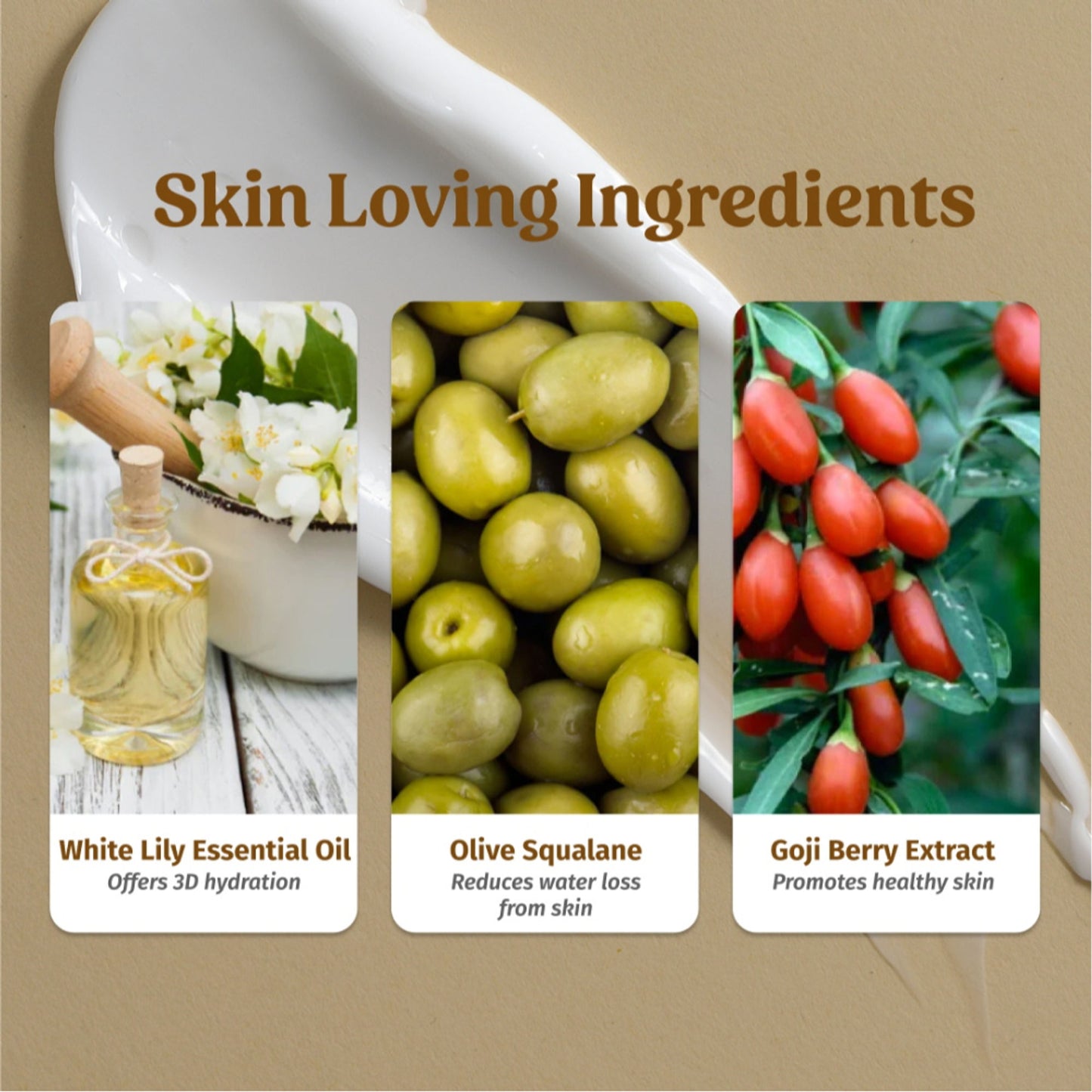 Vilvah Ultra Moisturising Cream To Balance Moisture With Olive Squalane & White Lily