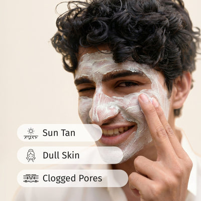 VILVAH Milk Mud Skin Mask with oat milk extracts, Kaolin Clay and Saffron