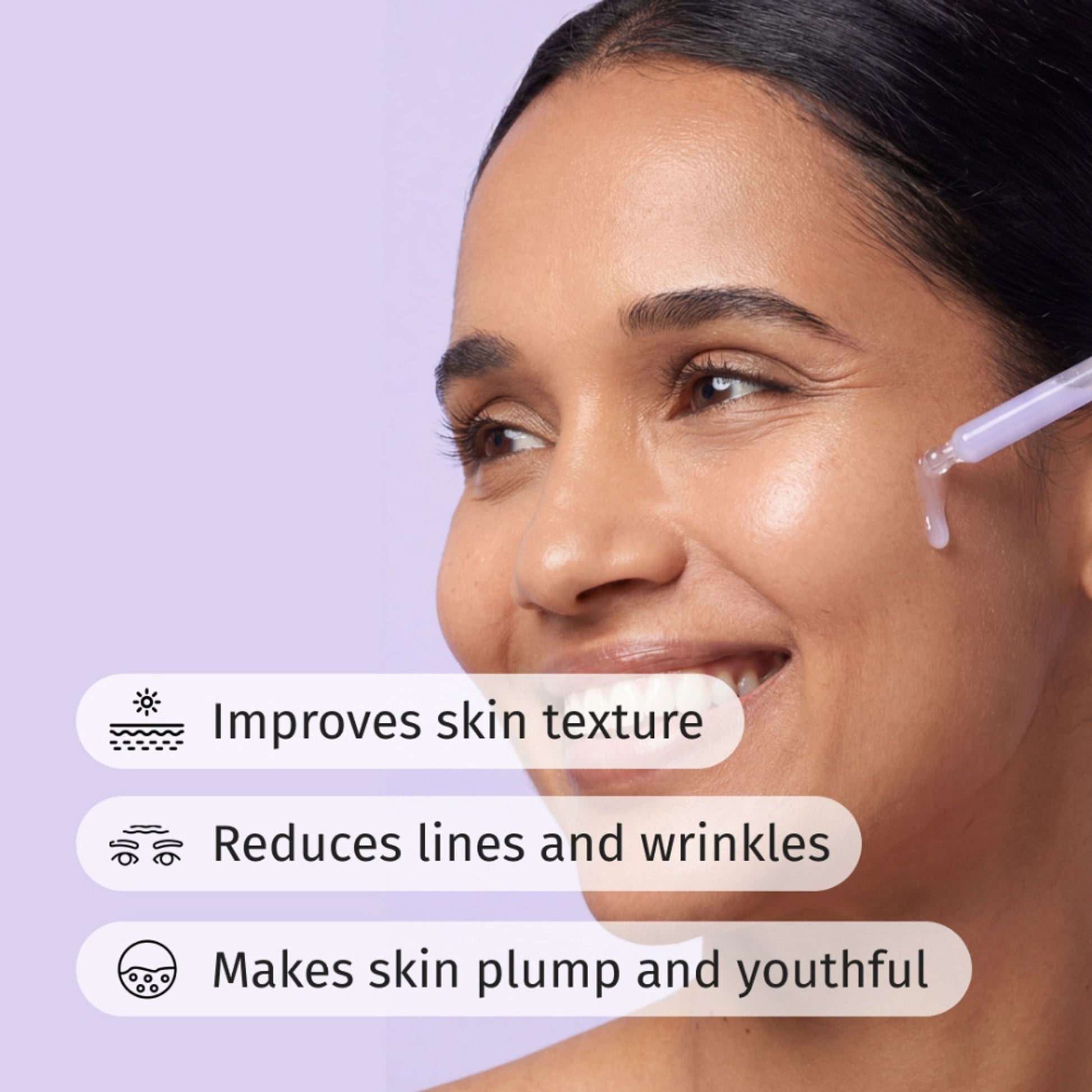 VILVAH Better Ageing Overnight Serum with BluePea Flower Extract, Bakuchiol, Ceramides & Peptides