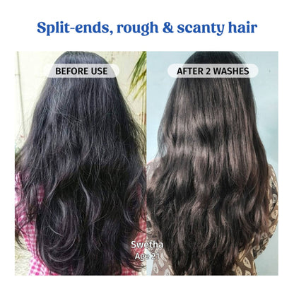 Vilvah Goat Milk Shampoo Combats Frizz, Repairs Damage & Strengthens Roots With Pea Protein