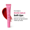 Vilvah Rose Milk Lip Balm With Pink Tint & Enriched With Rose Petals, Vitamin E & Olive Squalane