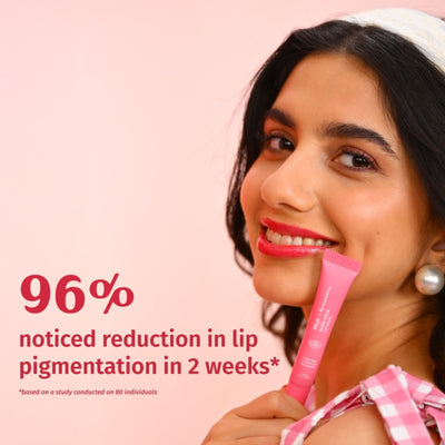 Vilvah Rose Milk Lip Balm With Pink Tint & Enriched With Rose Petals, Vitamin E & Olive Squalane